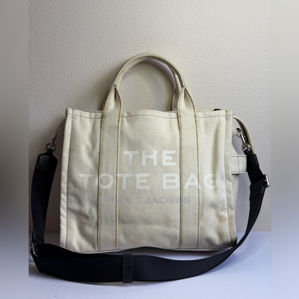 The Marc Jacobs The Tote Bag in a Neutral Canvas - Picture 1 of 14